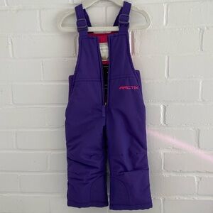 Arctix Baby Toddler Girls Purple Snow Bib Winter Overalls Size 12 Months